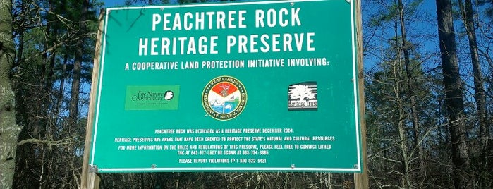 Peachtree Rock Heritage Preserve is one of Favorites around Columbia.
