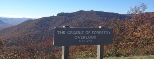 The Cradle of Forestry Overlook is one of Along the Blue Ridge Parkway.
