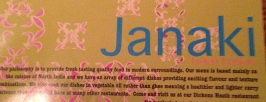 Janaki is one of My Top dinner spots.