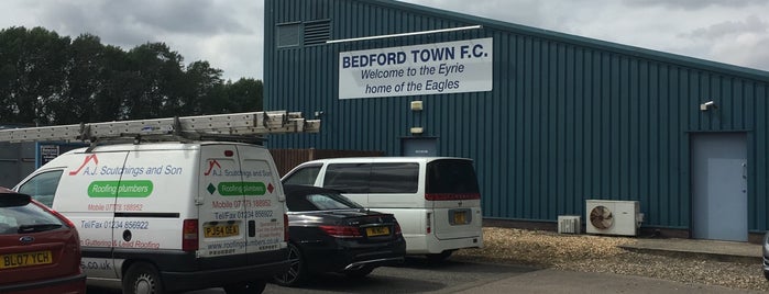 Bedford Town (The Eyrie) is one of Football Grounds.
