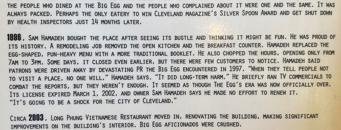 The Big Egg Family Restaurant is one of 24 hour joints.
