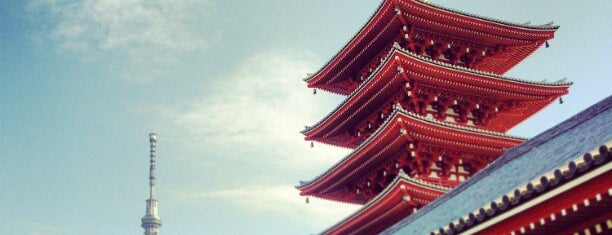 Five-storied Pagoda is one of 浅草寺諸堂.