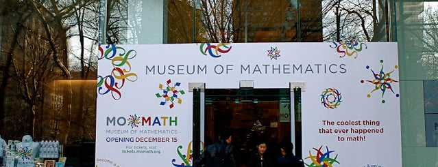 Museum of Mathematics (MoMath) is one of Locais salvos de Sherina.