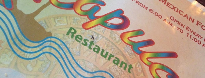 Acapulco Restaurant is one of สถานที่ที่บันทึกไว้ของ Zach.