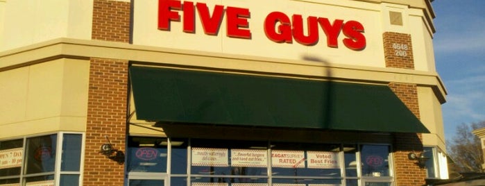Five Guys is one of Favorite places.