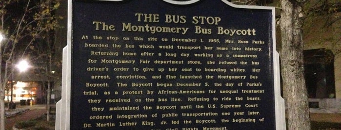 Montgomery Bus Boycott Bus Stop is one of The South.