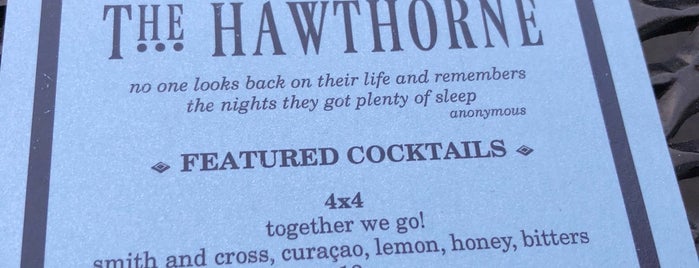 The Hawthorne is one of Boston.