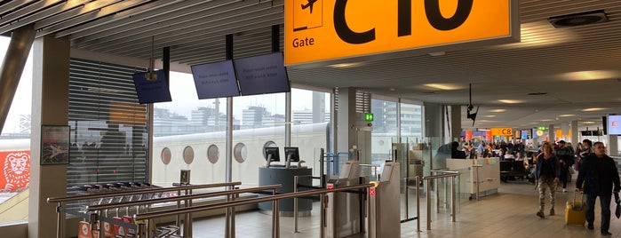 Gate C10 is one of Schiphol gates.