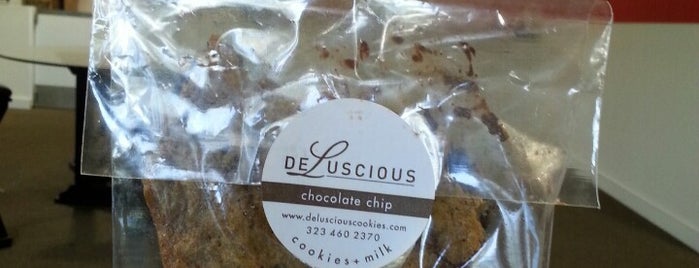 Deluscious Cookies is one of LA choc chip cookies.