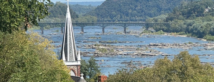 Jefferson Rock is one of Harpers Ferry.