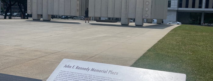 John F. Kennedy Memorial Plaza is one of Dallas, TX.