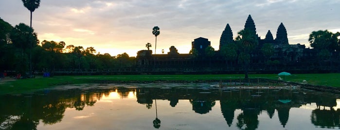 Angkor Wat (អង្គរវត្ត) is one of Siem Reap.