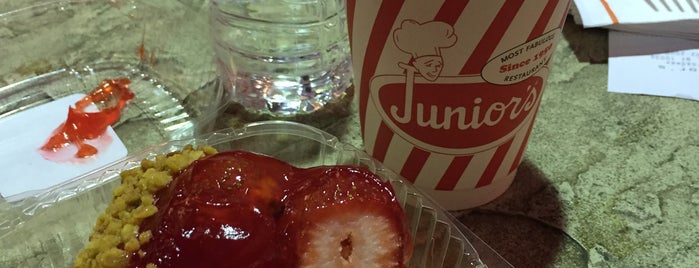 Junior's Cheesecake is one of NY.
