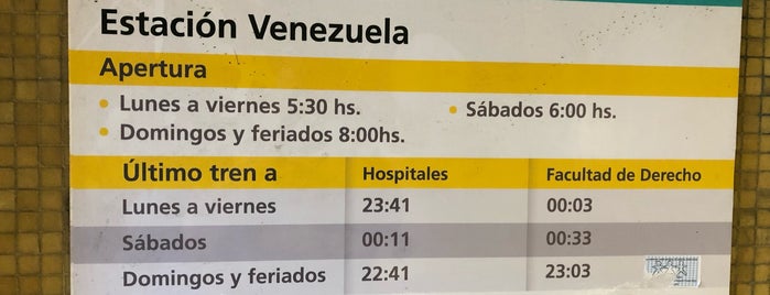 Estación Venezuela [Línea H] is one of Guidoさんのお気に入りスポット.