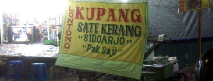 Lontong Kupang & Sate Kerang Pak Saji is one of Lokasi Makan di Mojokerto.