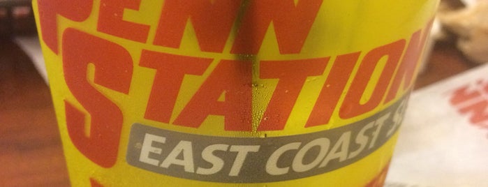Penn Station East Coast Subs is one of Locais curtidos por Lucy.