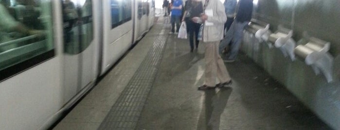 Tram T1/T2 Cornellà Centre is one of Tempat yang Disukai Carlos.