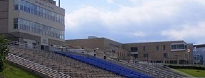 Hughes Memorial Stadium is one of NCAA Division I FCS Football Stadiums.