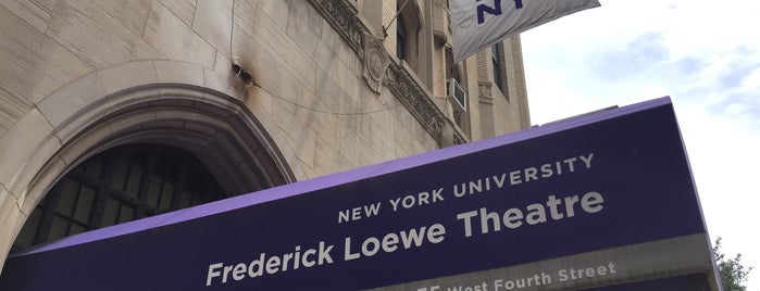 NYU Steinhardt Frederick Loewe Theatre is one of NYU.