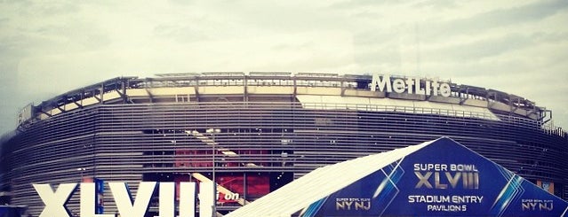Super Bowl XLVIII at Met Life Stadium is one of Arthur's places to visit.