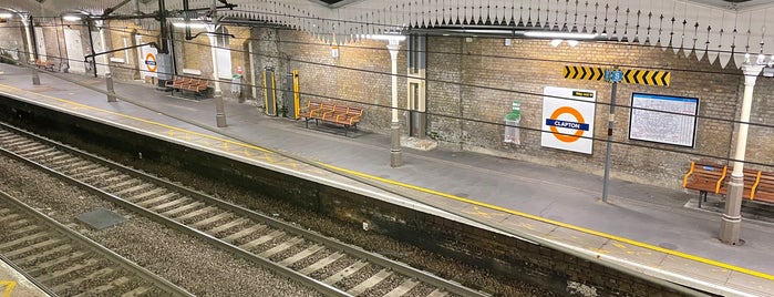 Clapton Railway Station (CPT) is one of Stations - NR London used.