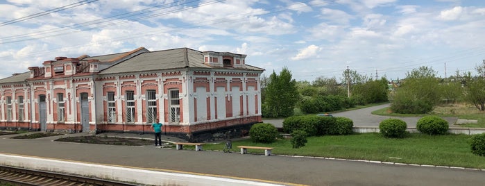 Ж/д станция Омутинская is one of Москва 2014.