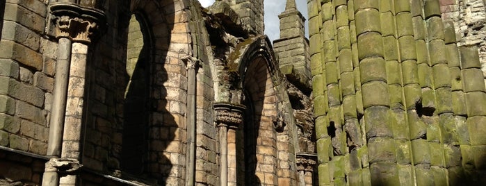 Holyrood Abbey is one of Edinburgh, Scotland.