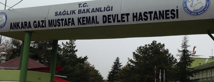 Gazi Mustafa Kemal Devlet Hastanesi is one of HARBİ'nin Kaydettiği Mekanlar.