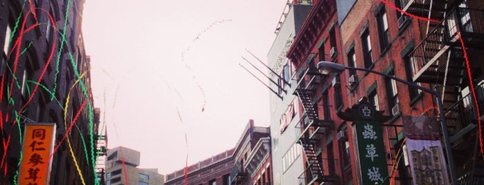 Chinatown is one of New York sights.