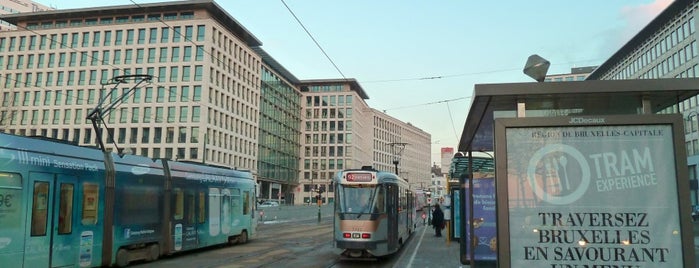 Poelaert (MIVB) is one of Belgium / Brussels / Tram / Line 92.