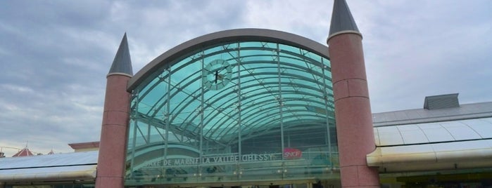 Marne-la-Vallée – Chessy TGV Railway Station is one of Gares de France.