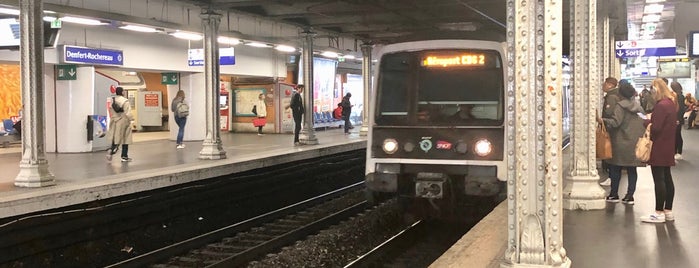 RER Denfert-Rochereau [B] is one of Paris Metro.