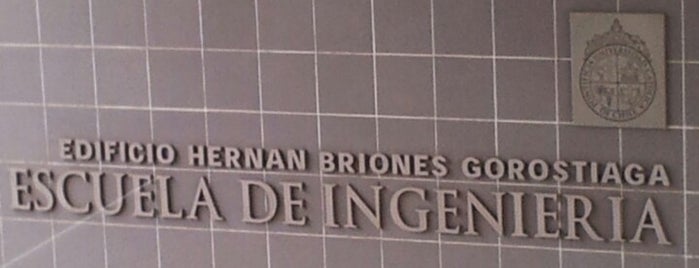 Edificio Hernán Briones is one of Escuela de Ingeniería PUC.