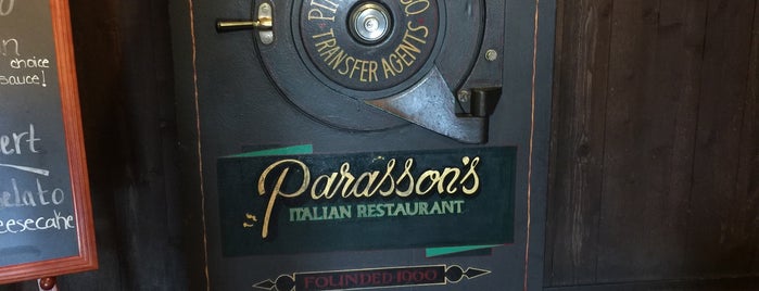 Parasson's Italian Restaurant is one of Game night takeout potential.