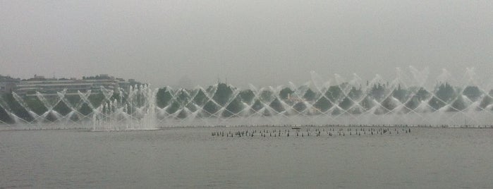 West Lake Fountain is one of Shanghai.