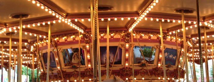 Cinderella Carousel is one of Hong Kong Disneyland.