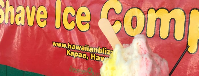Hawaiian Blizzard Shave Ice Co is one of Kauai To-Do.