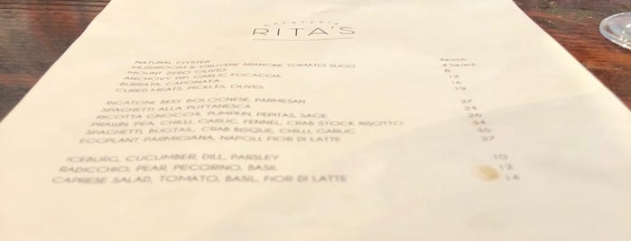 Rita's Cafeteria is one of Australia 2017.