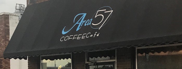 Area 57 Coffee Cafe is one of Favorite places!.