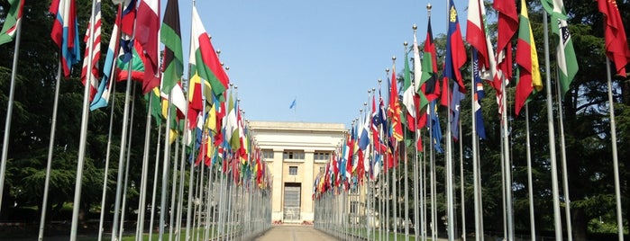 Oficina de la Organización de las Naciones Unidas en Ginebra is one of Lugares favoritos de Fethi.