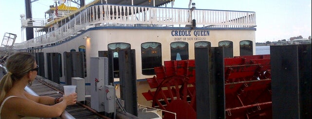 The Creole Queen Paddlewheeler is one of New Orleans, LA.