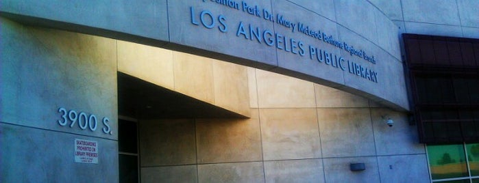 Los Angeles Public Library - Exposition Park - Dr. Mary McLeod Bethune Regional is one of Los Angeles Public Library.
