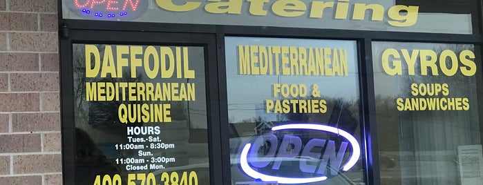 Daffodil Mediterranean Cuisine and Catering is one of Lincoln Eats.