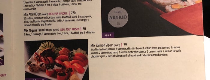 AkyRio Sushi is one of Copacabana/Leme.