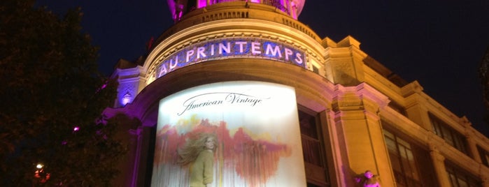 Printemps Haussmann is one of Paris.