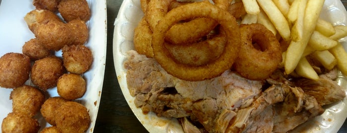 Kerley's Barbecue is one of fave places.