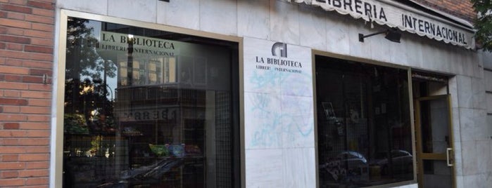 La biblioteca - Libreria Internacional is one of Madrid.