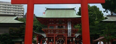 Ikuta-jinja Shrine is one of Kobe, Jp.