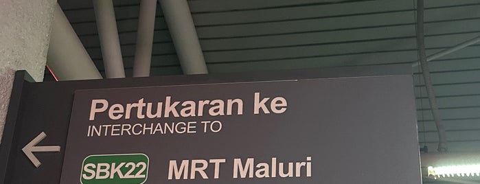 RapidKL Maluri (AG3) LRT Station is one of Pit Stops.