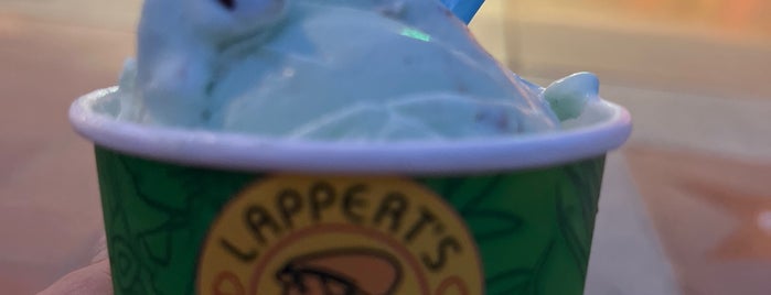 Lapperts Ice Cream is one of California.